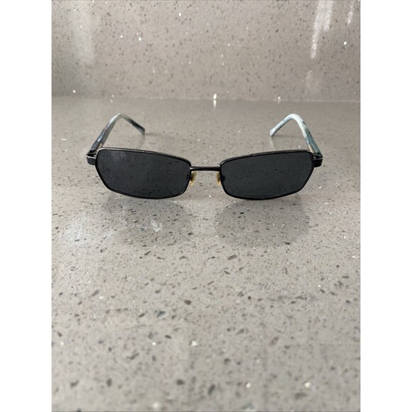 COLE HAAN CH1022 II Eyeglasses Frames ONLY 53-16-135 Black/Blue Teal Marble - Picture 2 of 8